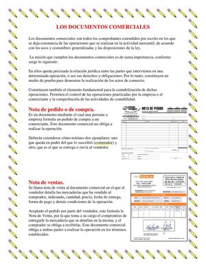 documentos comerciales