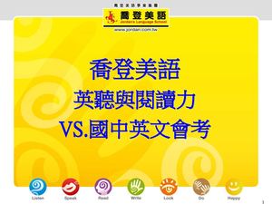 喬登美語vs103英文教育會考