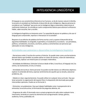 Eines per treballar la intel·ligència lingüística