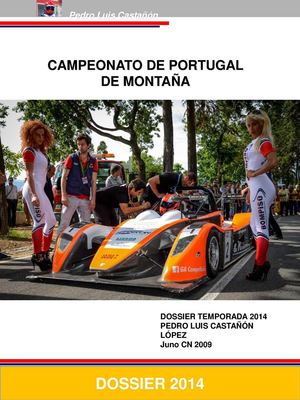 DOSSIER PEDRO CASTAÑÓN CAMPEONATO PORTUGAL MONTAÑA 2014