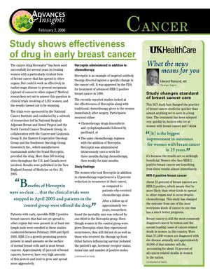 Study shows effectiveness of drug in early breast cancer