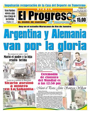 DIARIO EL PROGRESO EDICIÓN DIGITAL 13-07-2014