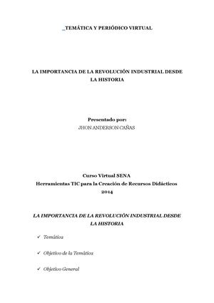 La Importancia de la Revolución Industrial desde la historia