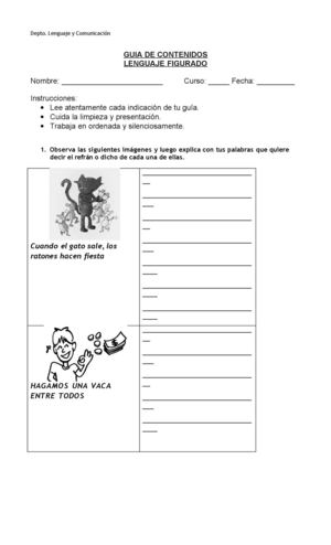 Lenguaje figurado ejercicio 1