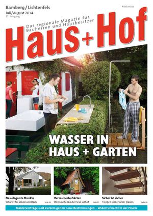 Haus + Hof - das regionale Baumagazin in Bamberg/Lichtenfels - Ausgabe 07/08 2014