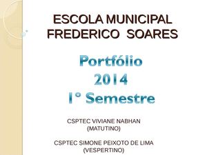Portfólio 1º semestre-2014