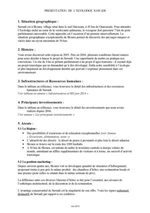 PRESENTATION SAWADI juin 2014