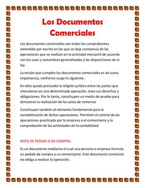 documentos comerciales