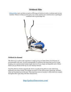 Orbitrek Elite In Chennai