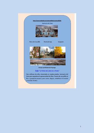 INVESTIGACIÓN CULTURAL PARA LOJA