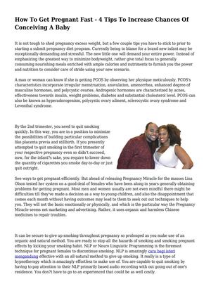 Calameo How To Get Pregnant Fast 4 Tips To Increase Chances Of Conceiving A Baby