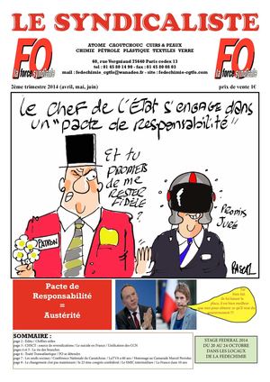 Le Syndicaliste - 2ème trimèstre 2014
