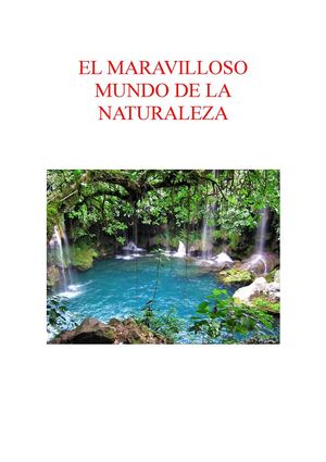 EL MARAVILLOSO MUNDO DE LA NATURALEZA