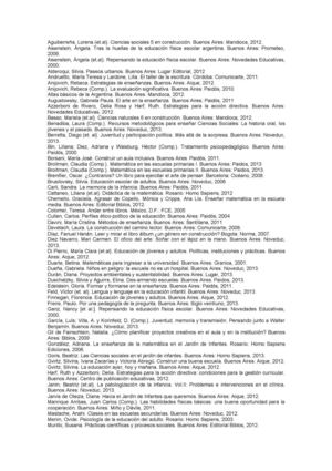 Bibliográfica incorporada en el 2013