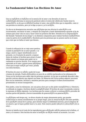Lo Fundamental Sobre Los Hechizos De Amor