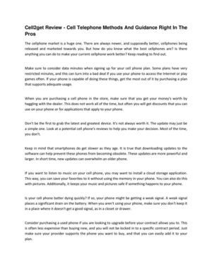 Cell2get Review - Cell Telephone Methods And Guidance Right In The Pros
