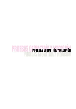 Pruebas Geometría y medición