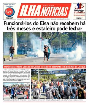 Jornal Ilha Notícias - Edição 1685 - 18/07/2014