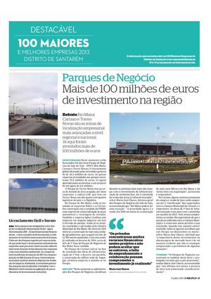 100 Maiores Empresas do Distrito de Santarém 2013