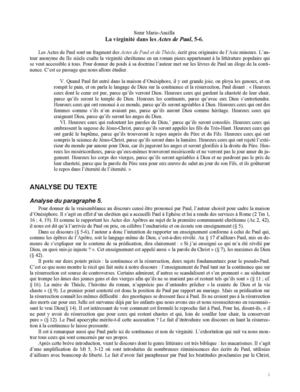 La virginité dans les Actes de Paul, 5-6