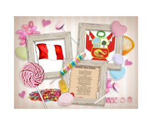 collage de simbolos patrios