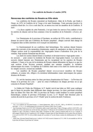 Une confrérie du Rosaire à Lourdes (1878)