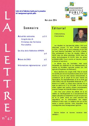 Lettre de l'Aprefa n°47
