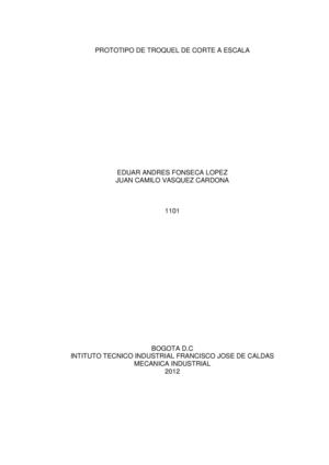 monografia troquel a escala