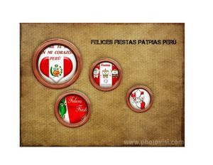 collage fiestas patrias