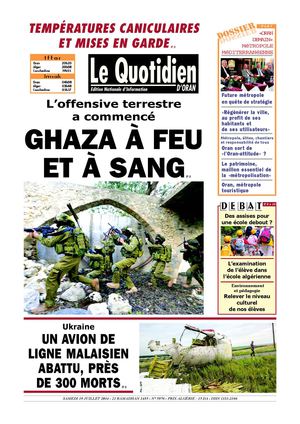 LE QUOTEDIEN D'ORAN 19.07.2014