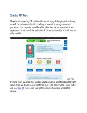 Split PDF Tool - Go4Convert.Com
