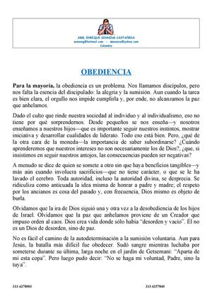 OBEDIENCIA