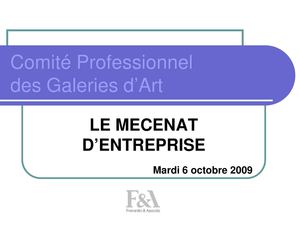 Mécenat