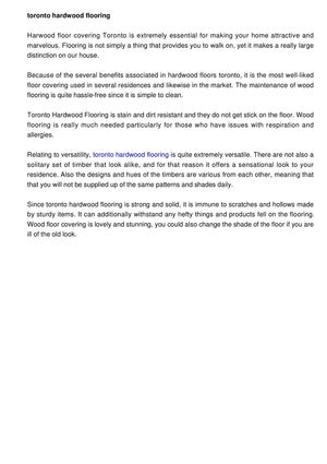 Hardwood Floors Toronto