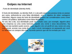GOLPES NA INTERNET