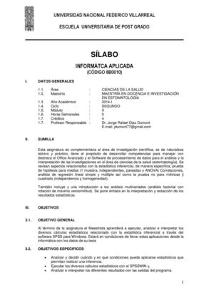 SILABO INFORMATICA APLICADA UNFV POST GRADO