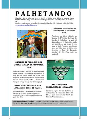 PALHETANDO-100% futmesa Ubatubense_Ed.15 de 21/07/2014