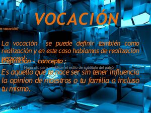 vocacion