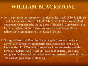WILLIAM BLACKSTONE