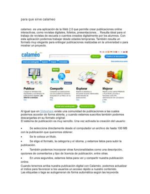 para que sirve CALAMEO: