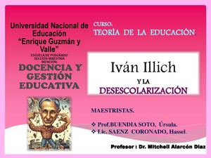 Iván Illich y la desescolarización