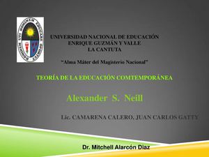 Alexander Neill y su propuesta para la educación 