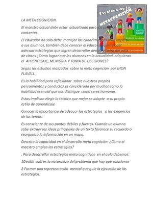 La metacognicion