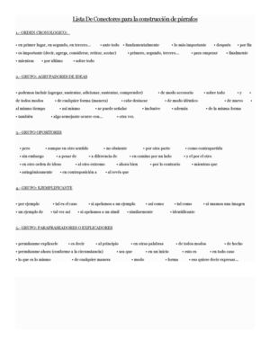 conectores de parrafos