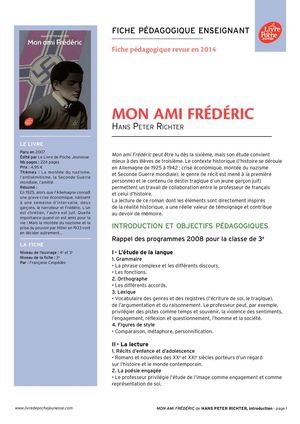 Mon ami Frédéric - ressource pédagogique