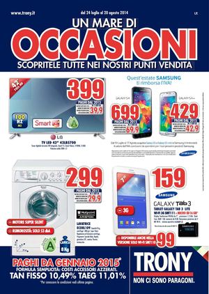 Volantino Trony dal 24 luglio al 20 agosto 2014 D