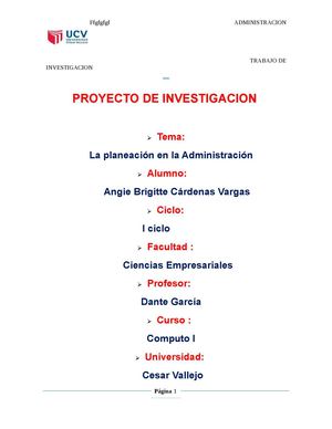 La planificación en el proceso administrativo