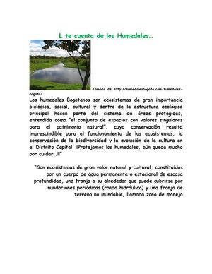 PERIÓDICO. HUMEDAL PARA NIÑOS