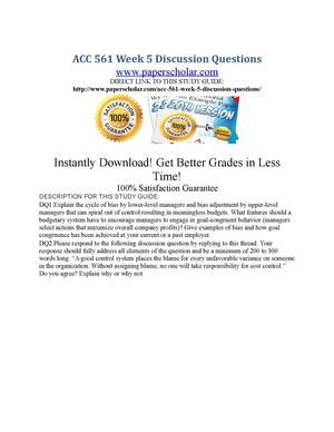 acc 561 week 3 discussion questions Study flashcards on qnt 561 week 5 individual assignment at cramcom quickly memorize the terms, phrases and much more cramcom makes it easy to get the grade you want. acc 561 week 3 discussion questions Study flashcards on qnt 561 week 5 individual assignment at cramcom quickly memorize the terms, phrases and much more cramcom makes it easy to get the grade you want.