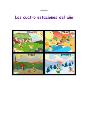 Las cuatro estaciones del año